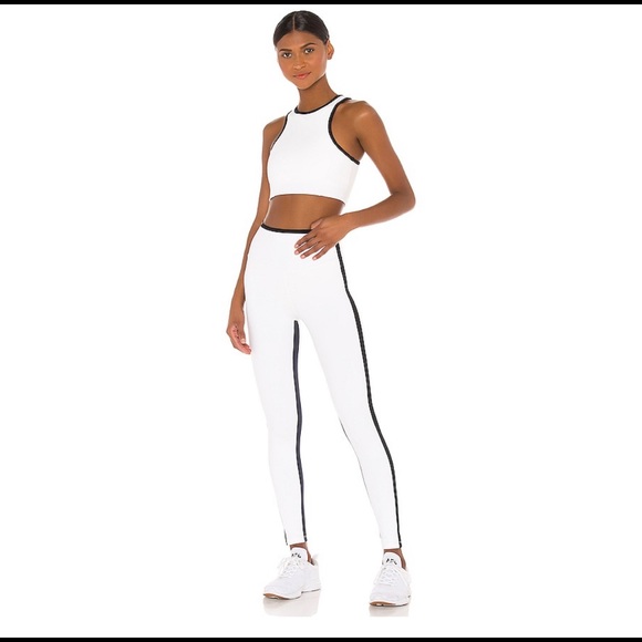 Splits59 - High Waist 7/8 Legging in Off White - Picture 3 of 5